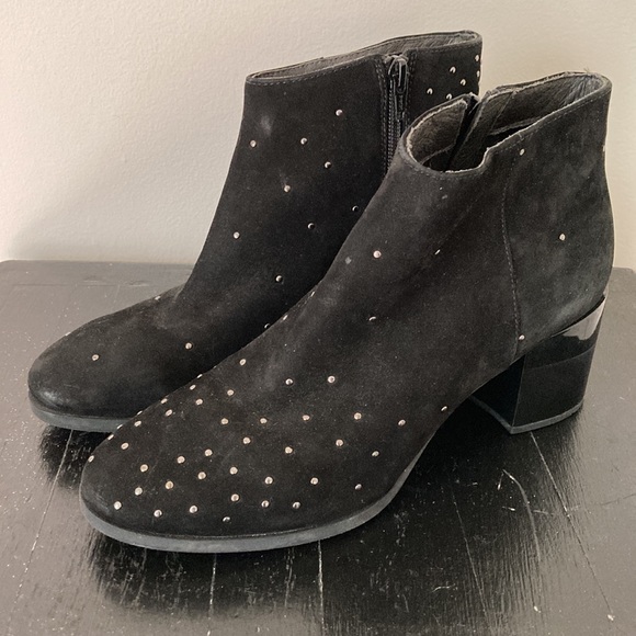 Camper Twins Black Ankle Boots Metallic Stud Detail - Picture 2 of 13